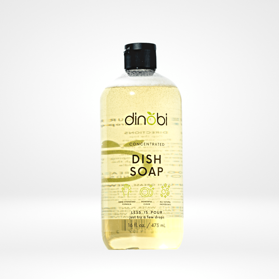 Dish Soap | Lemongrass & Apple Cider - Dinobi Detergent: Powerful Plant - Based Laundry Detergent